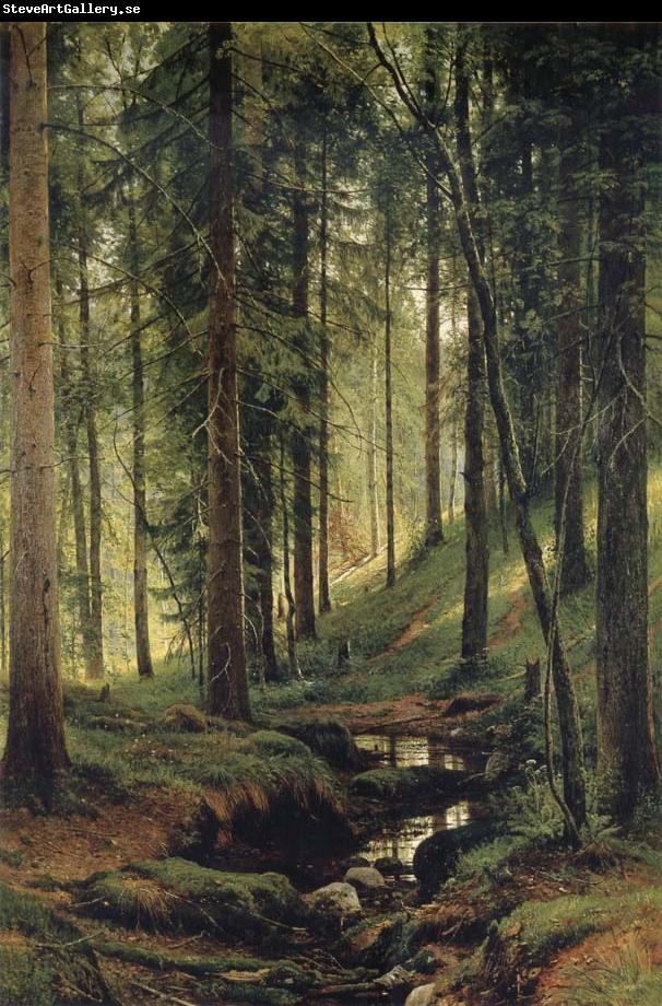 Ivan Shishkin The Brook in the Forest